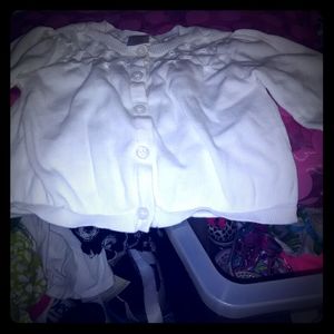 White cardigan sweater Gymboree 18 months
